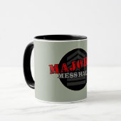Logo-Kaffeetasse Majors-Offiziersmesse Tasse (Vorderseite Links)