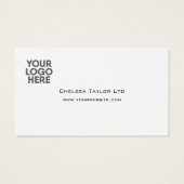 Logo-Karte des Unternehmens für den Corporate Drin (Rückseite)