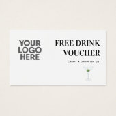 Logo-Karte des Unternehmens für den Corporate Drin (Vorderseite)
