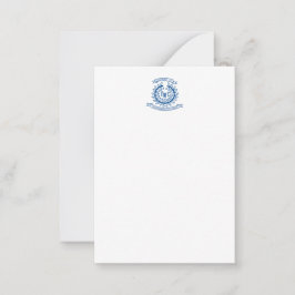 Logo-Karte für die Geschäftsorganisation - Weiß Mitteilungskarte