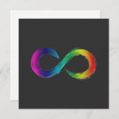 Logo-Karte Neurodiversity-Unendlichkeit (Vorne/Hinten)