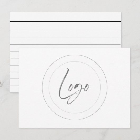 Logo-Karten Begleitkarte (Vorne/Hinten)