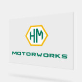 Logo-Kennzeichnung Acrylschild (Winkel)