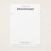 Logo-Kette Juwelieranzeigekarte (Rückseite)