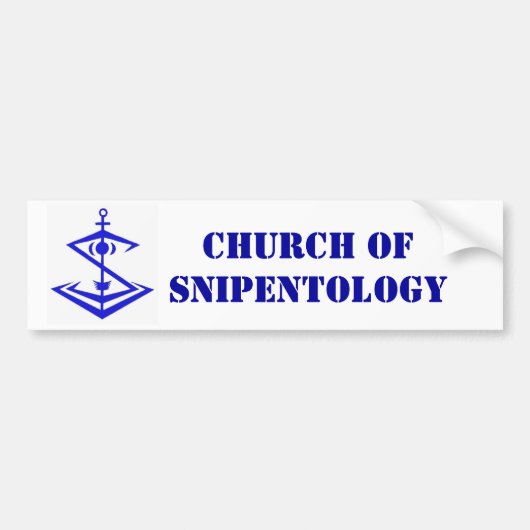 Logo, Kirche von Snipentology Autoaufkleber (Vorne)