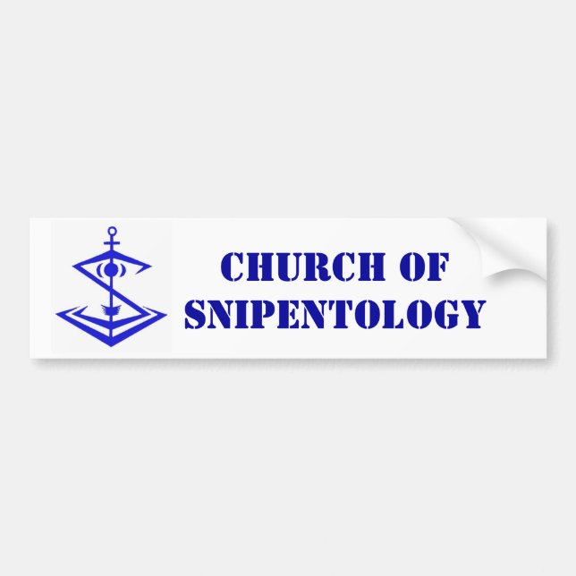 Logo, Kirche von Snipentology Autoaufkleber (Vorne)
