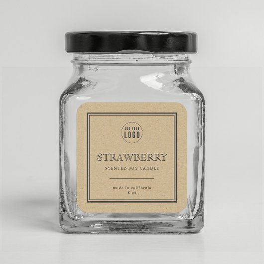 Logo-Klassisches Produkt-Label für graue Grenze hi Quadratischer Aufkleber