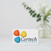Logo - Kleeblatt Tri Farbe Visitenkarte (Stehend Vorderseite)