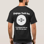 Logo-Kleidung für das benutzerdefinierte Unternehm T-Shirt (Rückseite)