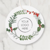 Logo Kleine Unternehmen Marketing Happy Holidays G Geschenkanhänger (Vorderseite)
