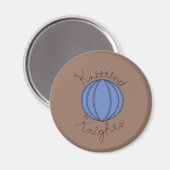 Logo "Knitter Knights" Magnet (Vorderseite/Rückseite)