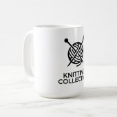 Logo Knitting Collective Wollknäuel Kaffeetasse (Vorderseite Links)