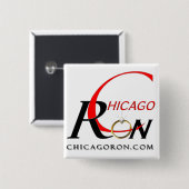 Logo-Knopf "Chicagos Ron" Button (Vorne & Hinten)