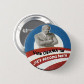 Logo-Knopf Obama/JFK Button (Vorne & Hinten)