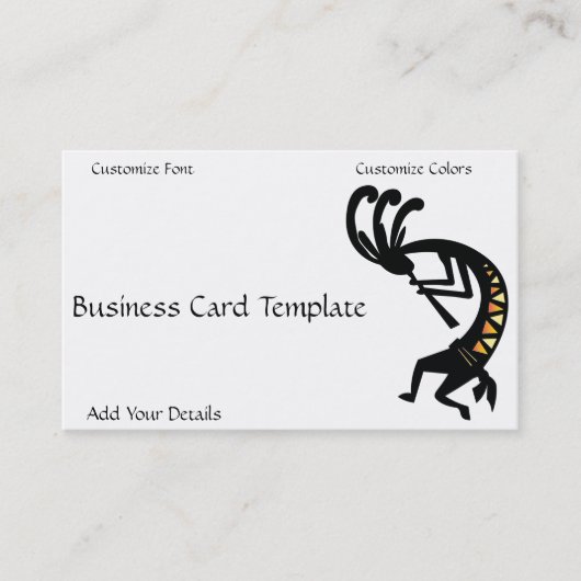 Logo Kokopelli Business Card Visitenkarte (Vorderseite)