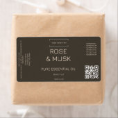 Logo Kosmetische Öl-Etikett Tropferflasche mit Qrc (Insitu)