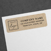 Logo Kraft Paper Look Business Rücksendeadresse