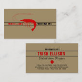 Logo Kraft Typografie Custom Template Card Visitenkarte (Vorne/Hinten)