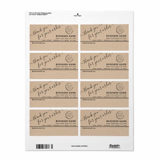 Logo Kraft Vielen Dank für Ihr Business-Mailing-La (Vorne)