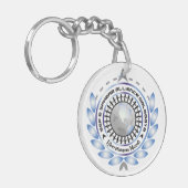 Logo-KreisSchlüsselanhänger mit kundengerechter Schlüsselanhänger (Vorderseite links)