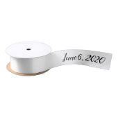 Logo-Kronleuchter für Hochzeitspaare Datum Satinband (Spule)