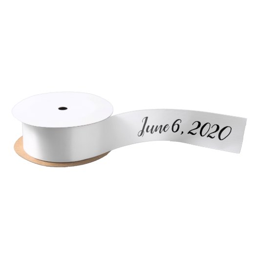 Logo-Kronleuchter für Hochzeitspaare Datum Satinband (Spule)