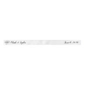 Logo-Kronleuchter für Hochzeitspaare Datum Satinband (Vorderseite)