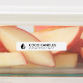 Logo-Label für dünne Kerzen Etiketten (Befestigt)