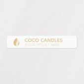 Logo-Label für dünne Kerzen Etiketten (Design 1)