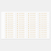 Logo-Label für dünne Kerzen Etiketten (Blatt)