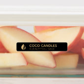 Logo-Label für dünne Kerzen Etiketten (Befestigt)