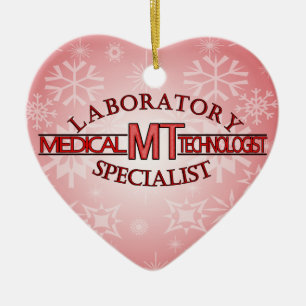 LOGO LABOR SPECIALIST MT MEDICAL TECHNOLOGIST KERAMIK ORNAMENT