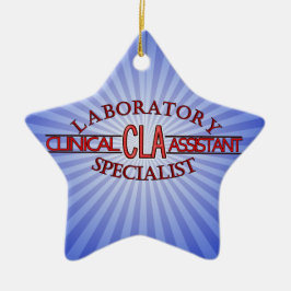 LOGO LABRADOR CLA KLINISCHER LABORHILFE KERAMIKORNAMENT