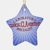 LOGO LABRADOR CLA KLINISCHER LABORHILFE KERAMIKORNAMENT (Links)