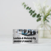 Logo-Läsionen Micorblade 6 Punch Blue Tropfens QR  Visitenkarte (Stehend Vorderseite)