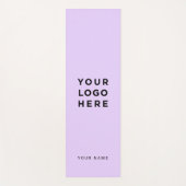 Logo-Lavendel Firmenwerbung Yogamatte (Vorderseite)