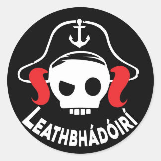 Lógó Leathbhádóirí Runder Aufkleber