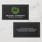 Logo | Lederstich Visitenkarte (Vorne/Hinten)