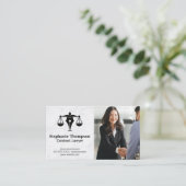 Logo "Legal Justice Pen" | Geschäft Visitenkarte (Stehend Vorderseite)