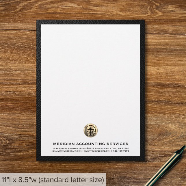 Logo-Letterhead für elegante Buchführung Briefbogen (Von Creator hochgeladen)