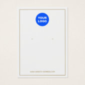 Logo Light Gray Earring Display hinzufügen (Vorderseite)