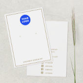 Logo Light Gray Earring Display hinzufügen