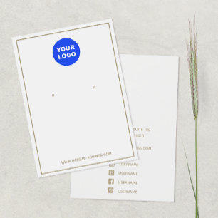 Logo Light Gray Earring Display hinzufügen