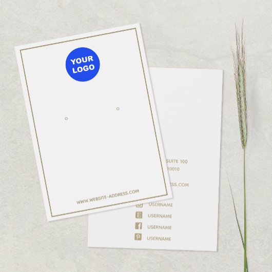 Logo Light Gray Earring Display hinzufügen