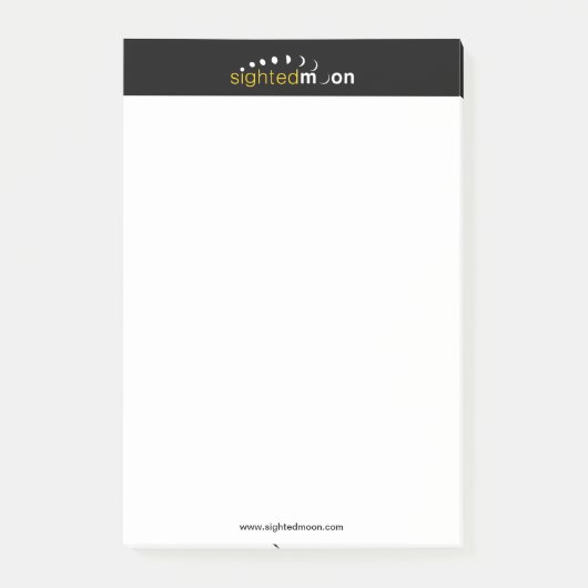 Logo "Lightnight Moon" 4x6 Post-it Klebezettel (Vorderseite)