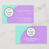 Logo Lila Aquamarine Visitenkarte (Vorne/Hinten)