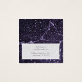 Logo-Lila Glitzer-Marbour-Vorführkarte hinzufügen (Rückseite)