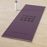 Logo-Lila Name Unternehmen Werbeaktion Yogamatte<br><div class="desc">Custom Logo Grimace Lila Name Company Promotional Yoga Mat mit einer einfachen und modernen Vorlage mit Ihrem Geschäftslogo,  Foto oder Bild und jedem personalisierten Text. Geben Sie Ihren Namen,  Ihre Website oder Ihre soziale Netzwerkadresse ein.</div>