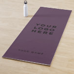 Logo-Lila Name Unternehmen Werbeaktion Yogamatte<br><div class="desc">Custom Logo Grimace Lila Name Company Promotional Yoga Mat mit einer einfachen und modernen Vorlage mit Ihrem Geschäftslogo,  Foto oder Bild und jedem personalisierten Text. Geben Sie Ihren Namen,  Ihre Website oder Ihre soziale Netzwerkadresse ein.</div>