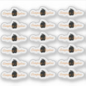 Logo-Lip-Branding für Werbefilm Halloween-Glanz Aufkleber (Vorderseite)